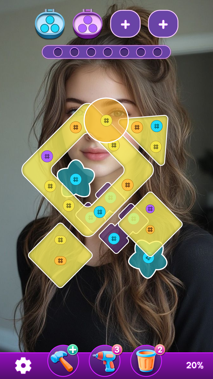 Happy Screw Girl gameplay screen