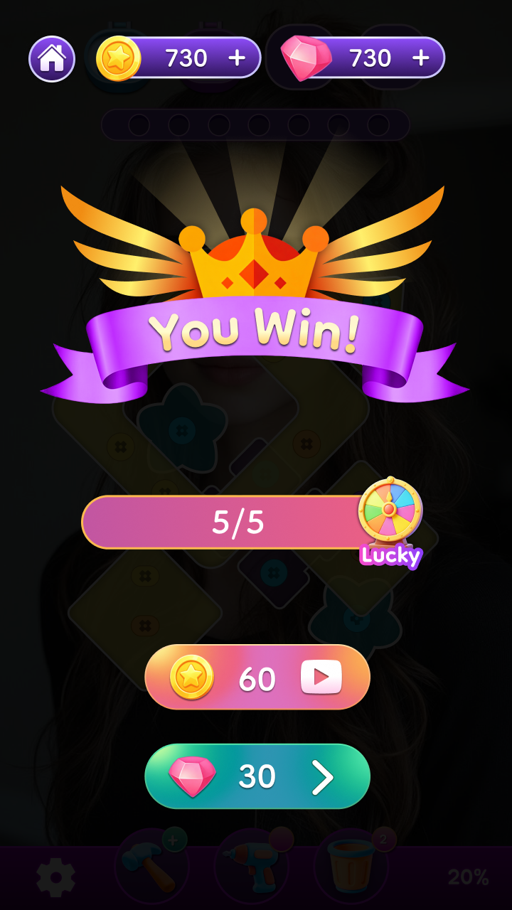 Happy Screw Girl victory screen